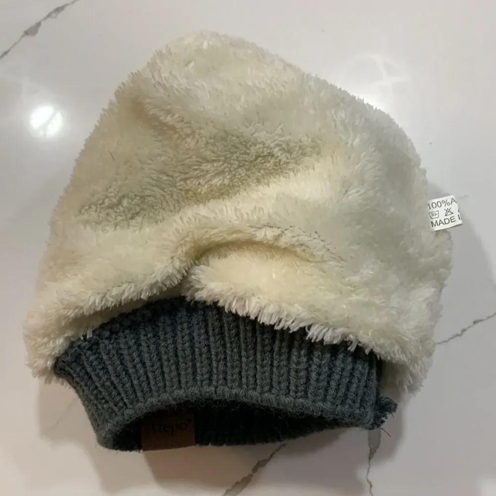 ALEPO | Grey Baby Winter Beanie Fleece Knit Hat